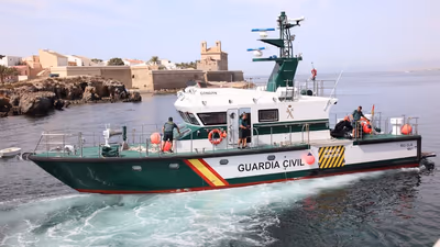 Abschied von Patrouillenboot "Río Miño"