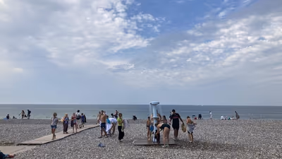 Barrierefreie Duschen am Strand